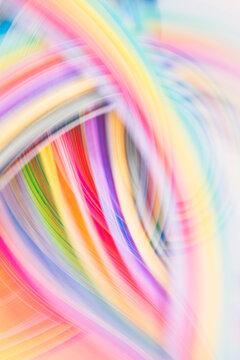 Blurred paper rainbow
