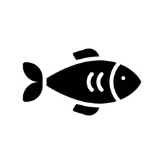 ocean related fish in water with eye and wings vector in solid design,