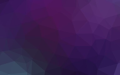 Obraz premium Dark Purple vector polygon abstract backdrop. Shining illustration, which consist of triangles. Completely new design for your business.