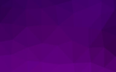 Dark Purple vector shining triangular template. Geometric illustration in Origami style with gradient. Textured pattern for background.