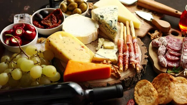 Huge assortment of various tasety spanish, french or italian apertizers
