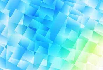 Light Blue, Green vector texture in rectangular style.