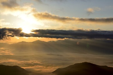 御嶽山　田ノ原　日の出