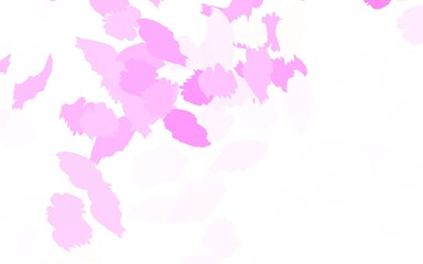 Fototapeta na wymiar Light Pink vector pattern with random forms.
