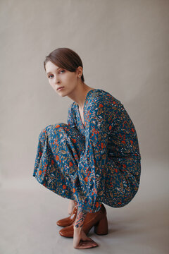 Fashion portrait of young female