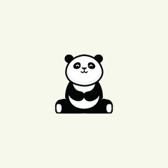 panda logo vector illustrations