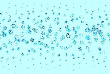 Light Blue, Green vector texture with disks.