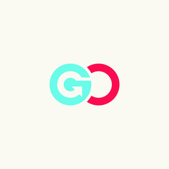 G logo initial GO logo vector illustration