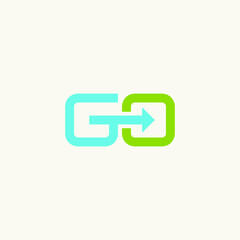 G logo initial GO logo vector illustration