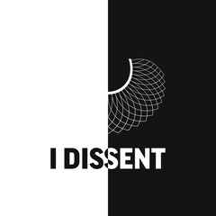 Dissent concept background, banner, poster, sticker, t-shirt design