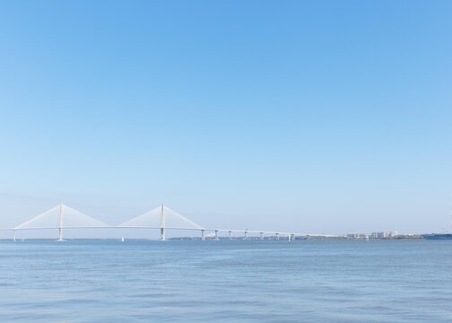 Landscape of bridge in Charleston, SC