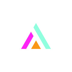 A logo triangle icon vector cloud illustrations