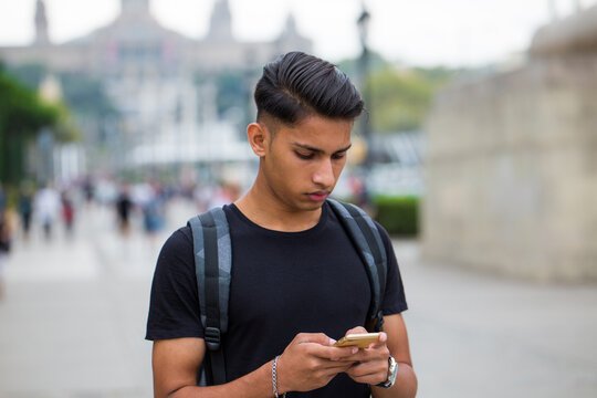 Man searching location in a Map App