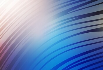 Light Blue, Yellow vector backdrop with bent lines.