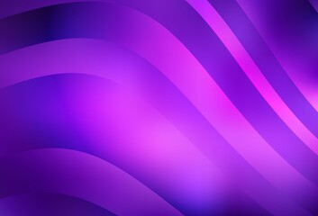 Light Purple, Pink vector template with bent lines.