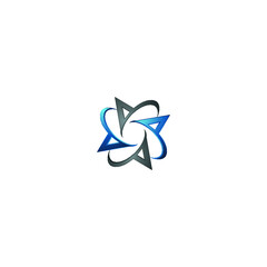 A logo triangle icon vector cloud illustrations