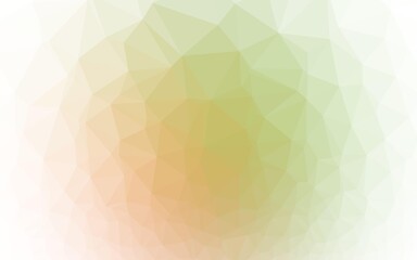 Light Green, Red vector polygon abstract background. Triangular geometric sample with gradient.  Triangular pattern for your business design.