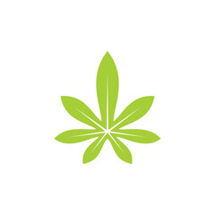 Simple leaf logo design vector