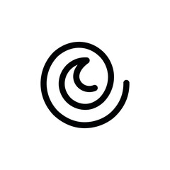 Simple ocean, wave logo design vector