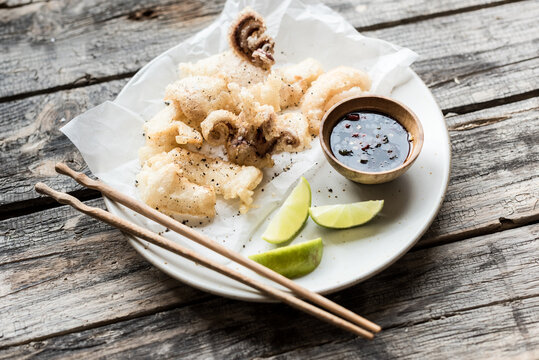 Fried squid asian style
