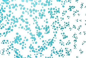 Light BLUE vector template with bubble shapes.