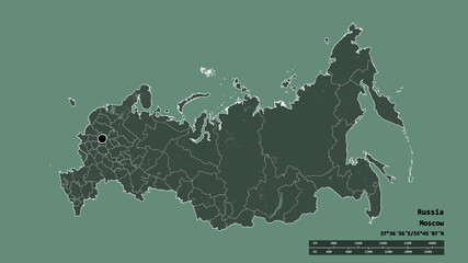 Location of Belgorod, region of Russia,. Administrative
