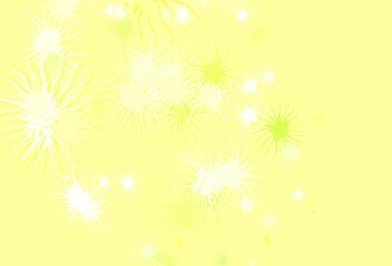 Light Green, Yellow vector template with chaotic shapes.