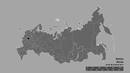 Location of Irkutsk, region of Russia,. Bilevel