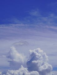 バルコニーから見た夏雲
