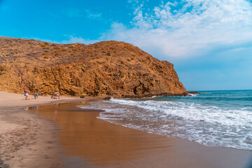 Monsul beach in the natural park of Cabo de Gata, Nijar, Andalucia. Spain, Mediterranean Sea