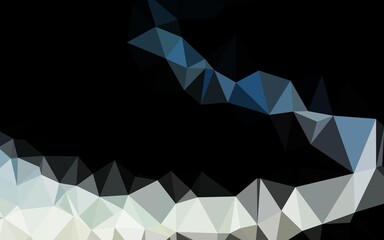Light BLUE vector polygon abstract layout. A sample with polygonal shapes. Triangular pattern for your business design.