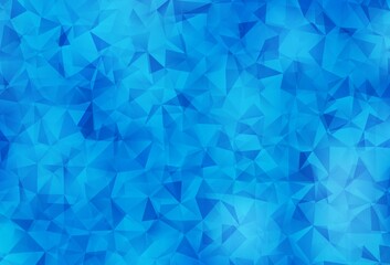 Light BLUE vector triangle mosaic template.