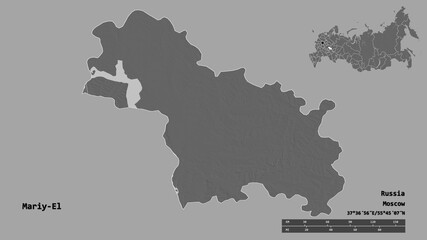 Fototapeta premium Mariy-El, republic of Russia, zoomed. Bilevel