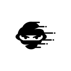 cloud ninja logo vector illustrations © nur