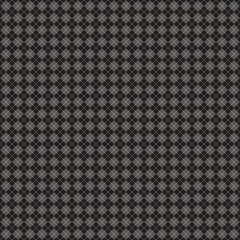 Halloween Argyle plaid. Scottish pattern in gray, black and white rhombuses. Scottish cage. Traditional Scottish background of diamonds. Seamless fabric texture. Vector illustration