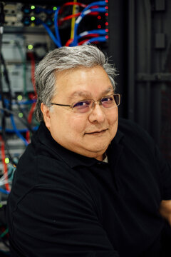 Portrait of an IT computer expert