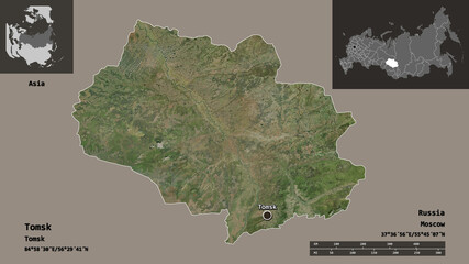 Tomsk, region of Russia,. Previews. Satellite
