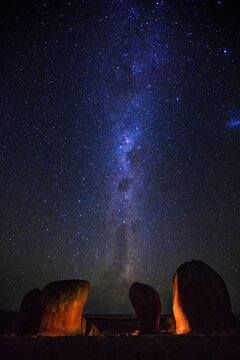 Milky Way over the Murphy's Haystacks