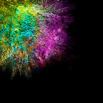 Bunch of Colors on a Black background