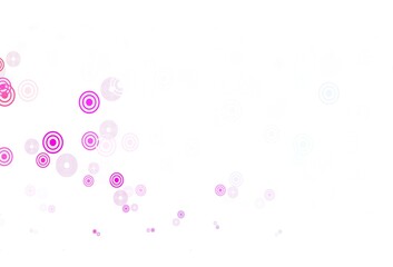 Light Blue, Red vector background with spots.