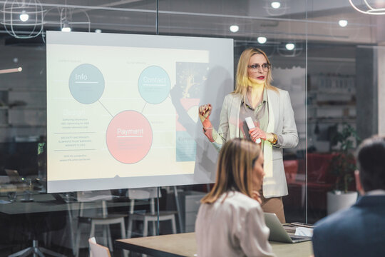 Businesswoman Making Presentation