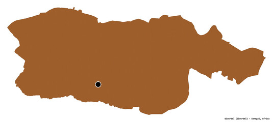 Diourbel, region of Senegal, on white. Pattern © Yarr65