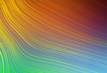 Light Green, Red vector blurred bright template.