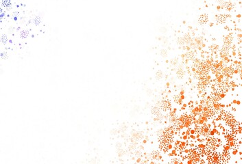 Light Blue, Yellow vector background with abstract shapes.