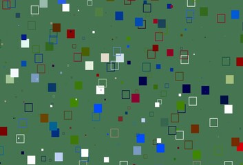 Light Multicolor, Rainbow vector pattern with crystals, rectangles.