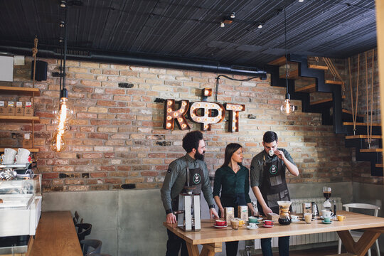 Bartenders Making Coffee