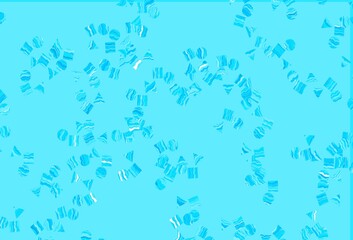 Light BLUE vector cover in polygonal style with circles.