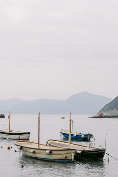 Boats docked on Capri