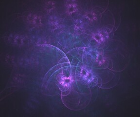 abstract blue and purple fractal background