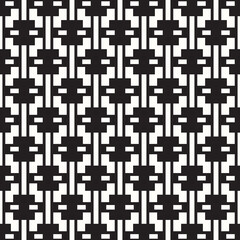 Abstract black geometric of rectangle and square pattern on white background.